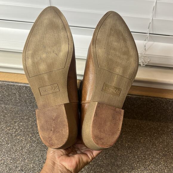 Coconuts Womens 9 M Western Cowboy Boots Brown Embossed Faux Leather Pointed Toe - Picture 10 of 11